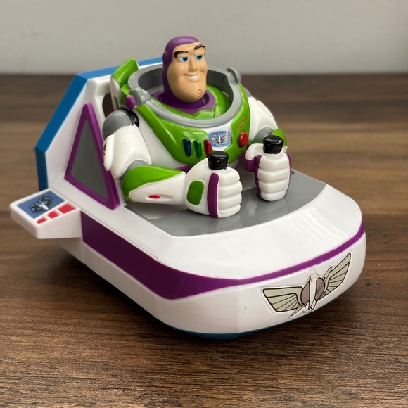 DISNEY Parks Pixar Toy Story BUZZ LIGHTYEAR Pull Back Vehicle Car Spaceship Toy - Picture 2 of 10